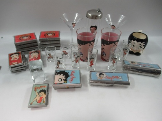 Bettie Boop Collectibles/Glassware Lot