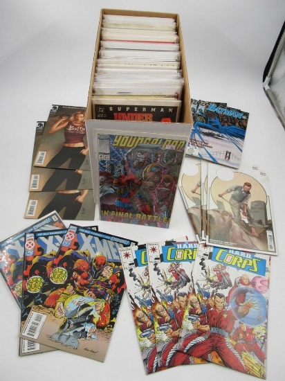 Assorted Comic Books Short Box
