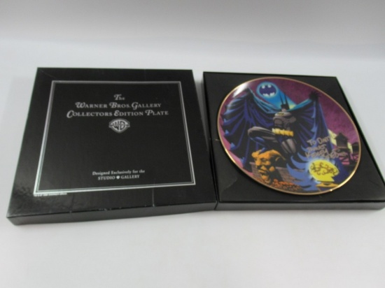 Batman Collector Plate Signed by Artist Kelley Jones