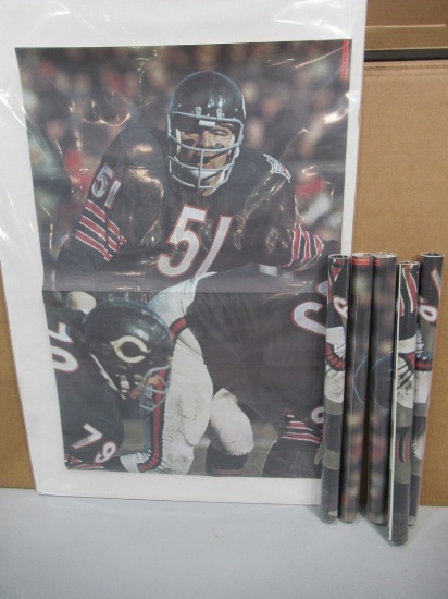 1970 NFL Dick Butkus Vintage Poster Lot of (6)