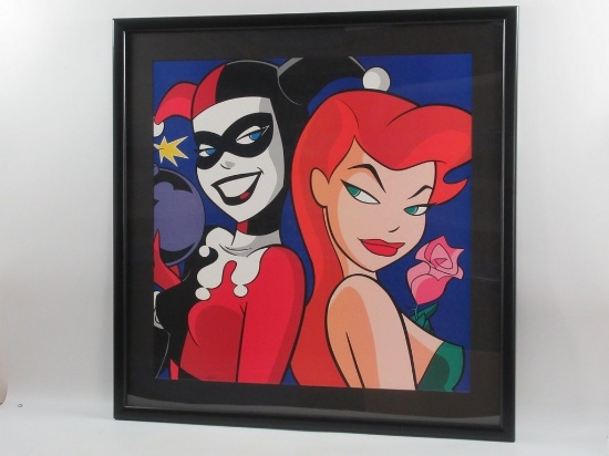 Harley Quinn/Poison Ivy Framed Lithograph