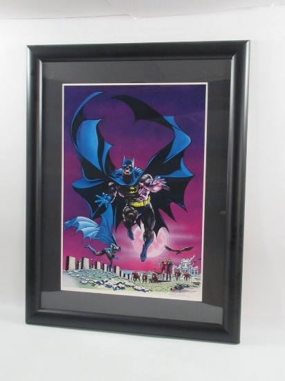 Batman Neal Adams Framed/Signed Lithograph