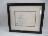 Batman Animated Poison Ivy Framed Production Art