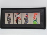 Batman Animated Women of Batman Framed Print Set