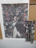1970 NFL Dick Butkus Vintage Poster Lot of (6)