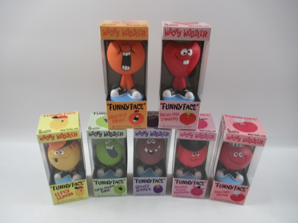 Y's old　Wacky Wobbler Funny Face２体セット Funko Funny Face Wacky Wobbler Bobblehead Lot | Proxibid