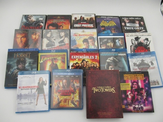 Action Movie Blu-Ray/DVD (Lot of 19)