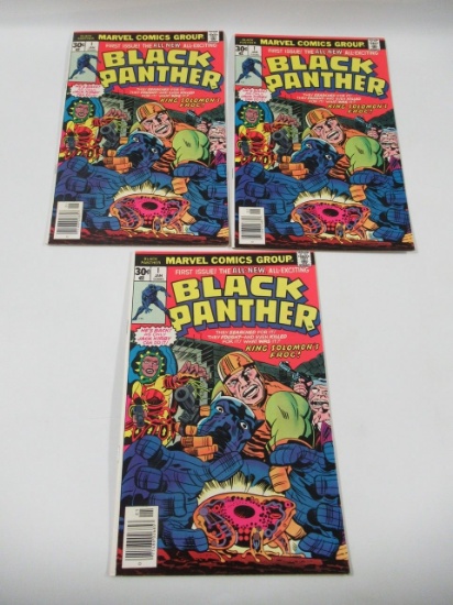 Black Panther #1 (x3) (1977) Jack Kirby!