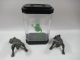 Ghostbusters Slimer/Terror Dogs Figures + Display Case