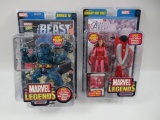 Scarlet Witch + Beast Marvel Legends Figures