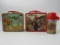 Gunsmoke Lunchbox Lot of (2) w/Thermos 1959