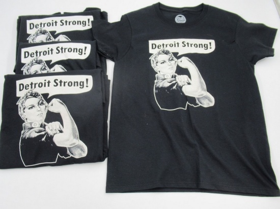 Detroit Strong Rosie the Riveter T-Shirt Lot