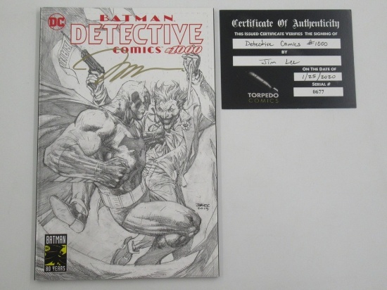 Detective Comics #1000 Jim Lee Signed Sketch Variant