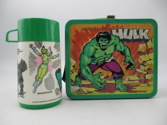 Incredible Hulk 1978 Lunchbox w/Thermos