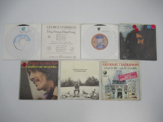 George Harrison 45 RPM Singles Lot