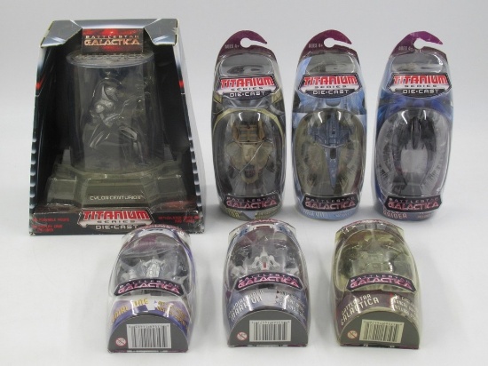 Battlestar Galactica Titanium Series Figures + Vehicles
