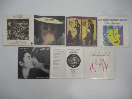 John Lennon/Yoko Ono 45 RPM Singles Lot