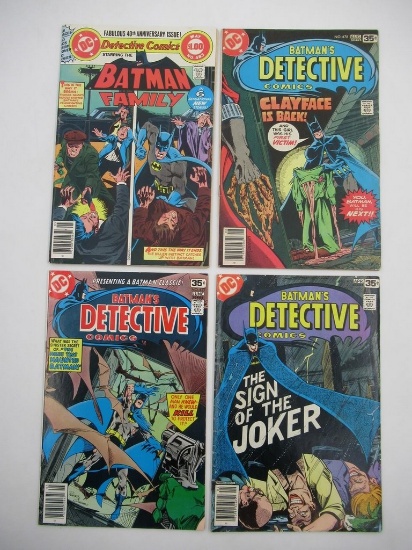 Detective Comics #476-478+483/1st Clayface + Joker Story