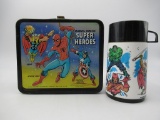 Marvel Comics Super Heroes 1976 Lunchbox w/Thermos