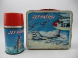 Jet Patrol 1957 Lunchbox w/Thermos