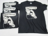 Detroit Strong Rosie the Riveter T-Shirt Lot