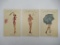 Pin-Up Risque Postcard Lot of (3) Justmet