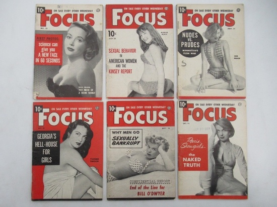 Focus Digest Magazine (Atlas/1953) Lot of (6)/Pin-Ups