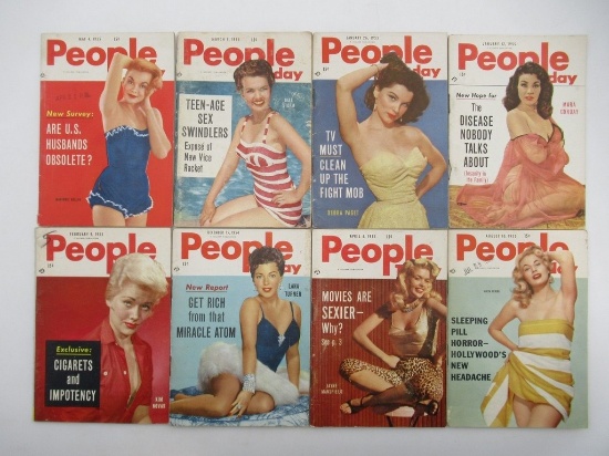 People Today 1955 Group of (8) Risque
