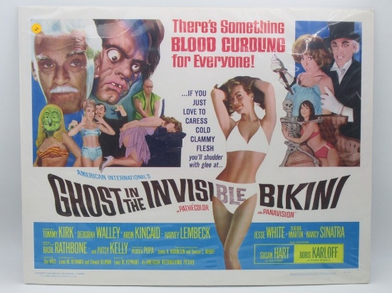 Ghost in the Invisible Bikini 1966 1/2 Sheet Movie Poster