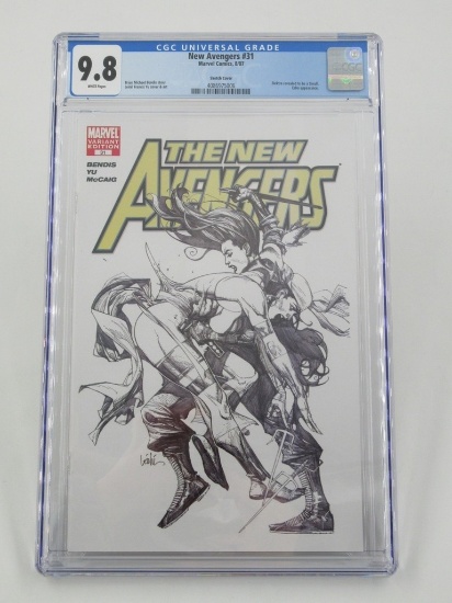 New Avengers #31 CGC 9.8 Variant Sketch Cover/Elektra Skrull