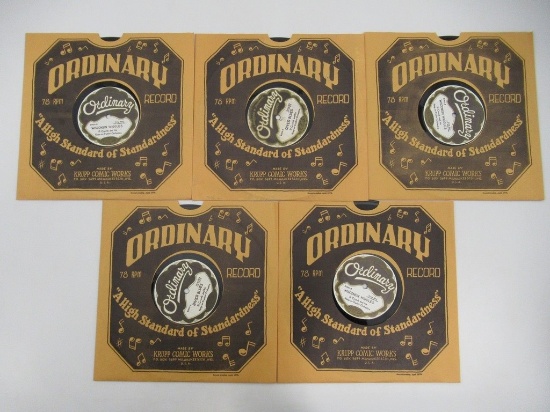 R. Crumb 1973 78 RPM Underground Comix Record Lot of (5)