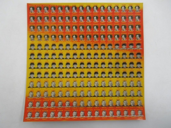 Three Stooges 1960s Vari-Vue Uncut Flicker Sheet