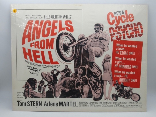 Angels From Hell 1968 A.I.P. 1/2 Sheet Movie Poster
