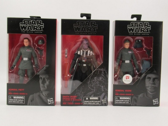 Darth Vader/Veers/Piett Exclusive Star Wars Black Series Figures