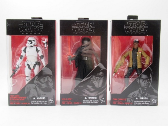 Finn/Kylo Ren/1st Order Stormtrooper Star Wars Black Series Figures