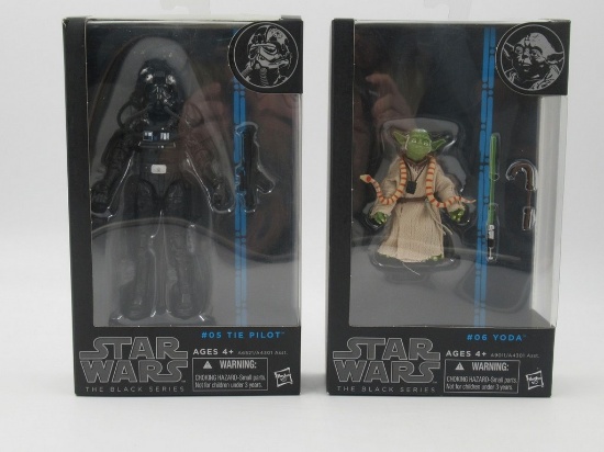 Yoda + Tie Fighter Pilot Star Wars Black Series Figures