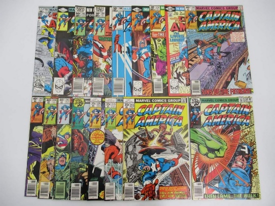 Captain America Group of (17) #223-282/Hulk Cover!