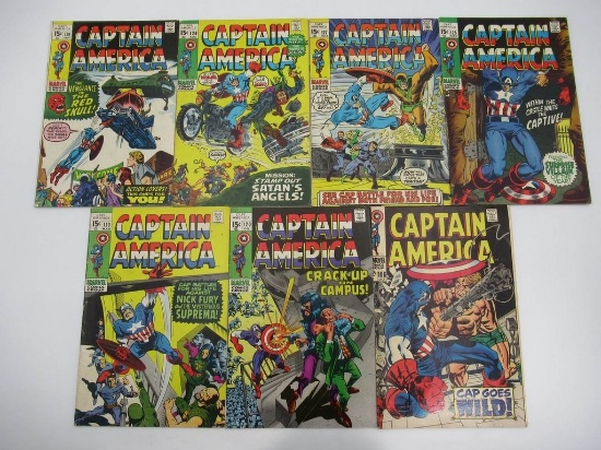 Captain America #106/120/123/125/127/128/129