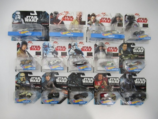Star Wars Rogue One/Last Jedi Hot Wheels Die-Cast Vehicle Lot