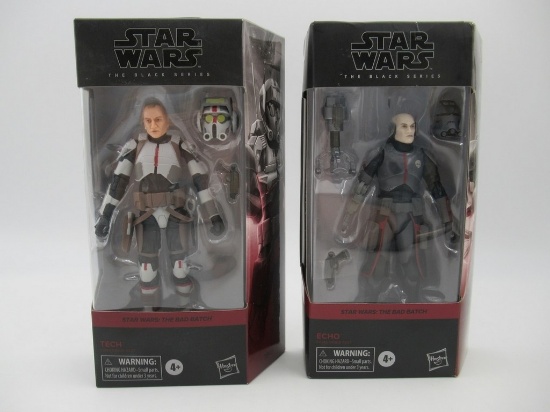 Tech + Echo Star Wars Black Series Bad Batch Figure Lot of (3)