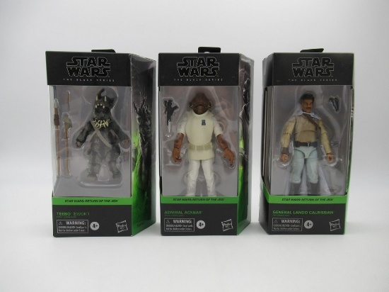 Teebo/Ackbar/Lando Star Wars Black Series ROTJ Figures