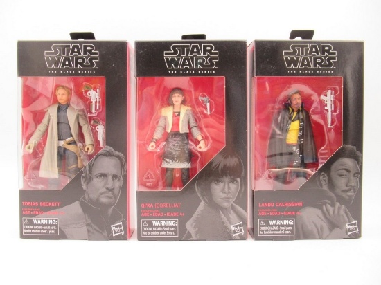 Lando Calrissian/Qi'ra/Tobias Beckett Star Wars Black Series Figures