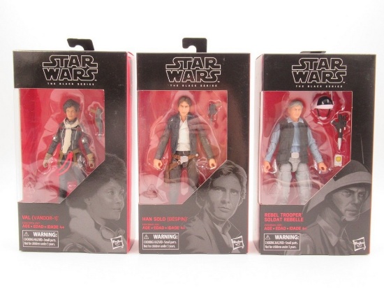 Han Solo/Val/Rebel Trooper Star Wars Black Series Figures