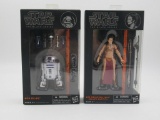 Slave Leia + R2-D2 Star Wars Black Series Orange Wave Figure Lot