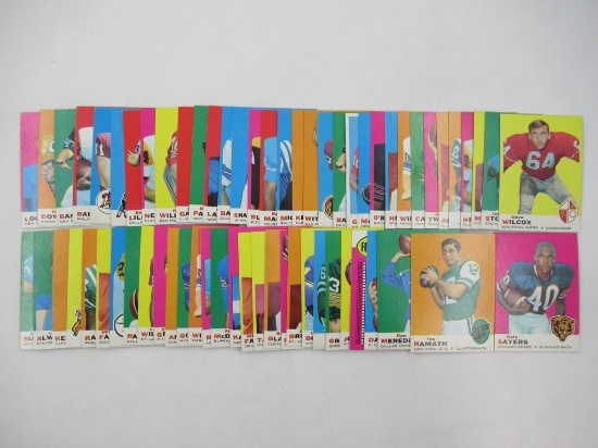 1969 Topps Football Card Lot Sayers/Namath/Meredith + More