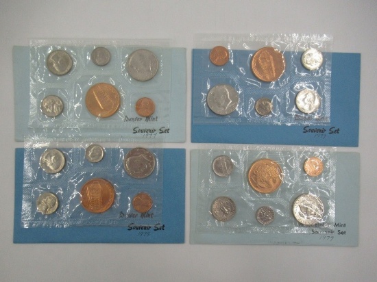 1977-1979 Denver/Philadelphia Mint Souvenir Uncirculated Coin Sets