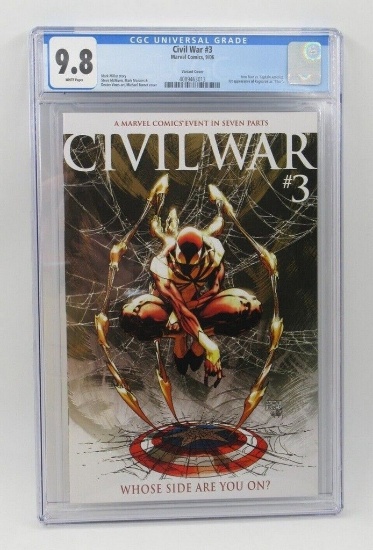 Civil War #3 CGC 9.8 Michael Turner Variant/Ragnarok Thor
