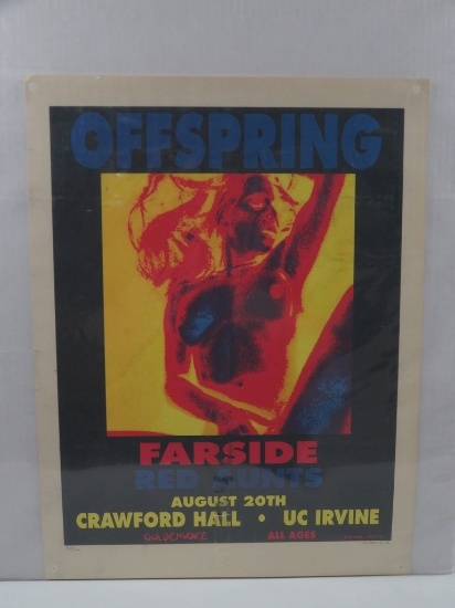 The Offspring Matt Getz SIGNED Limited Edition 1994 Concert Poster