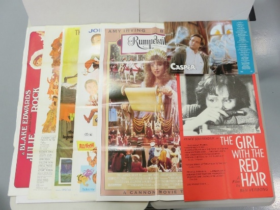 Vintage Assorted Film Promotional & One Sheet Poster Lot of (7)