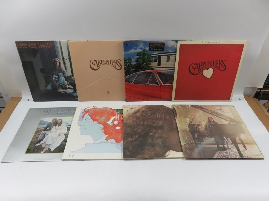 Carole King & Carpenters Vinyl Record Lot of (8)